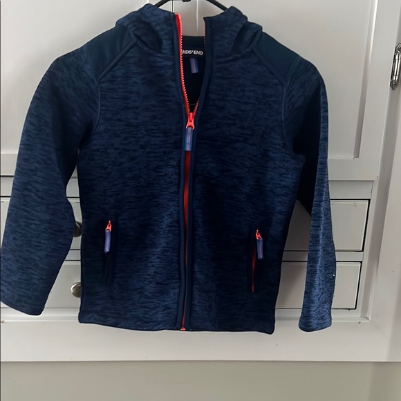 Lands' End Navy Blue Zip-Up Hoodie - Picture 1 of 3